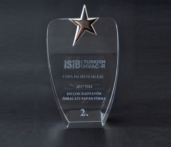 Copa Isı Sistemleri İhracat Başarı Ödülü’nün Sahibi Oldu