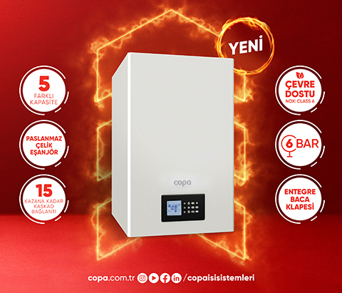 Copa’dan Merkezi Isıtma İçin Yeni Çevre Dostu Duvar Tipi Yoğuşmalı Kazan